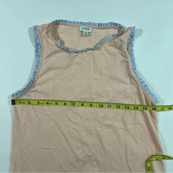 J Crew Factory Ruffle Trim Cotton Tank Top Size Small - Picture 6 of 7